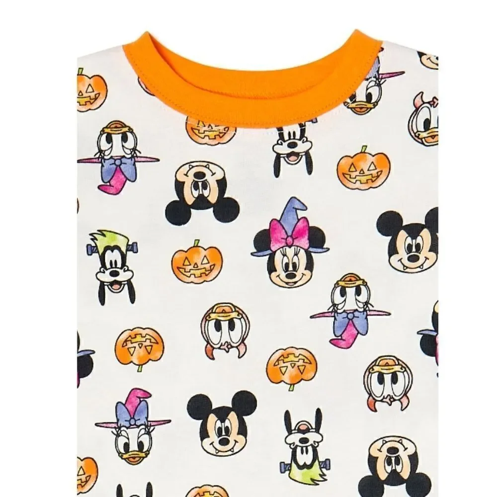 Girl Boy Halloween Long Sleeve T-shirt & Jogger & Disney Pajama Set Size 12mo